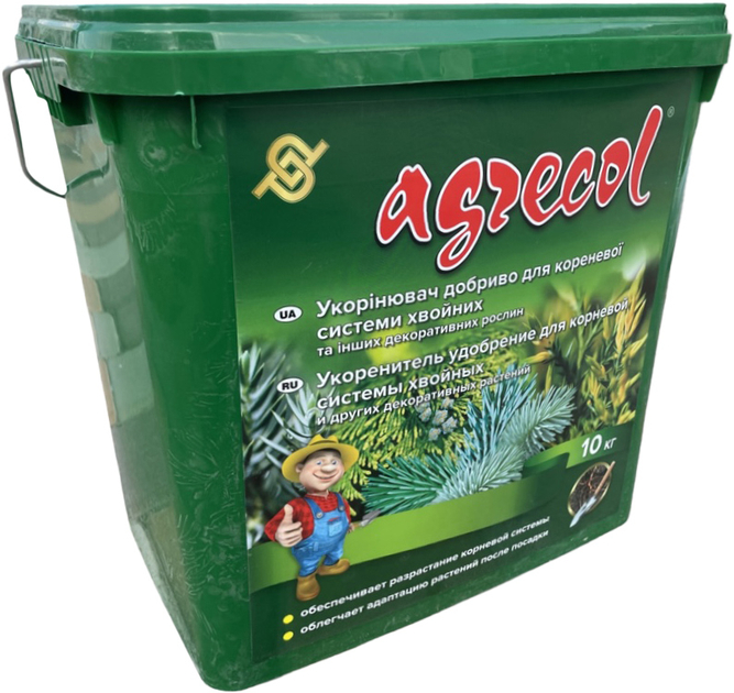 Удобрение Agrecol для корневой системы хвойных 10 кг (5902341302650) 