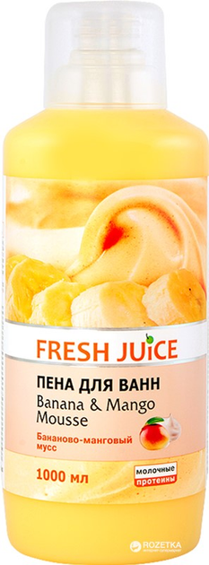 Пена для ванн Fresh Juice Banana & Mango mousse 1000 мл (4823015923173 ...