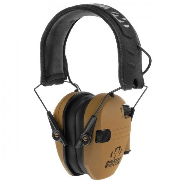 Активные шумоподавляющие наушники Walker's Razor для безопасности органов слуха с креплениями на шлем каску в комплекте OPS Core Чебурашки Койот (Kali) - изображение 2