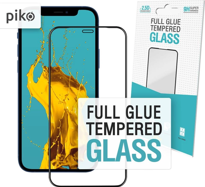 Защитное стекло Piko Full Glue для Apple iPhone 12 mini Black (1283126506451) - изображение 1