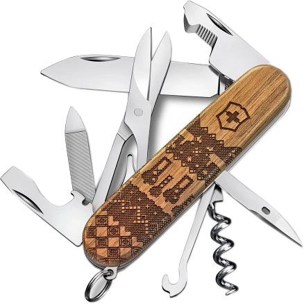 Нож колекционный Victorinox Companion Wood Swiss Spirit LE 2023 91 мм 13 функций (1.3901.63L23) - изображение 1