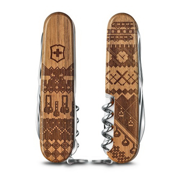 Нож колекционный Victorinox Companion Wood Swiss Spirit LE 2023 91 мм 13 функций (1.3901.63L23) - изображение 2
