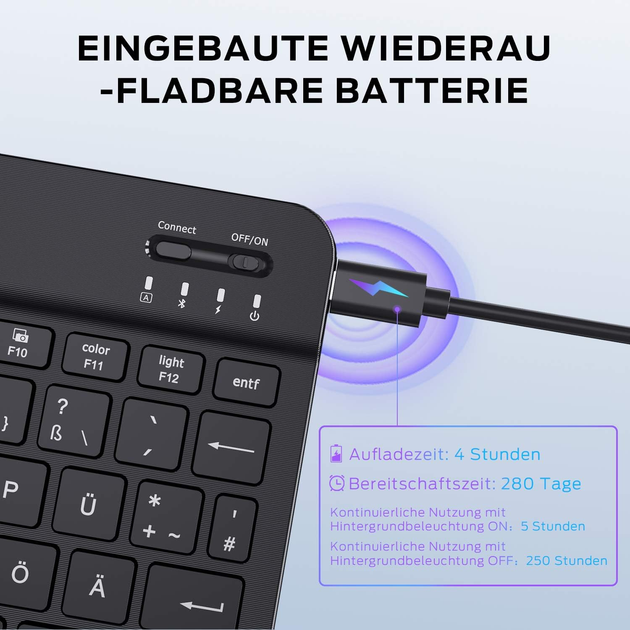 Клавиатура Беспроводная IClever BK04 - изображение 5