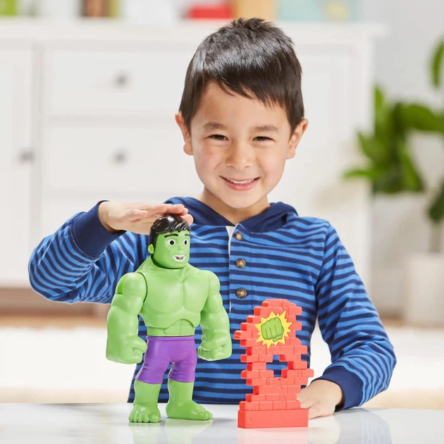 Ігрова фігурка Hasbro Spidey and His Amazing Friends Power Smash Hulk (5010994104825) - зображення 4