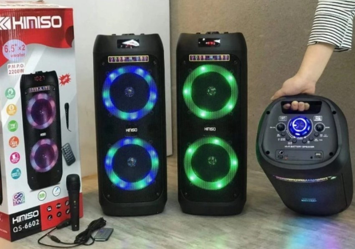 Беспроводная портативная Bluetooth колонка с микрофоном KIMISO QS-6602 - изображение 2