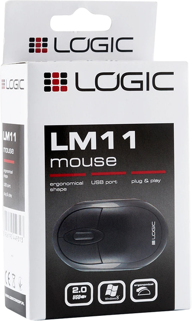 Mysz Logic Concept LM-11 USB Czarny (M-LC-LM11) - obraz 6