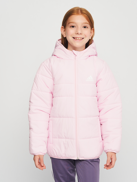 Акція на Дитяча демісезонна куртка для дівчинки Adidas Jk Pad Jkt IL6075 134 см Clear Pink від Rozetka