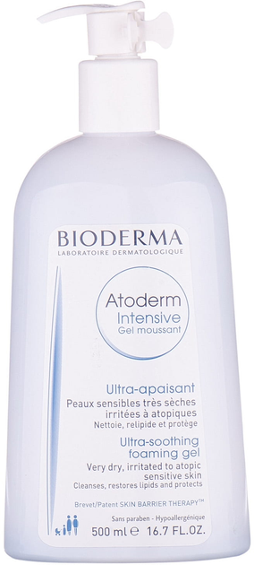 Żel w piance Bioderma Atoderm Intensive do skóry wrażliwej i atopowej 500 ml (3401560969757) - obraz 1