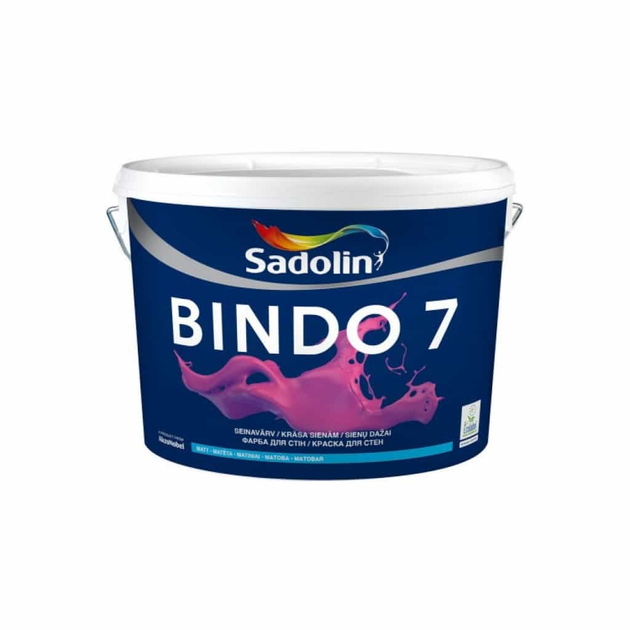 Краска для стен и потолков Sadolin Bindo 7 белый BW, база BC, BM База ...