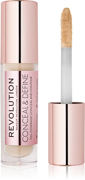 Консилер для обличчя Makeup Revolution Conceal & Define Concealer C3 4 ml (5057566040716) - зображення 1