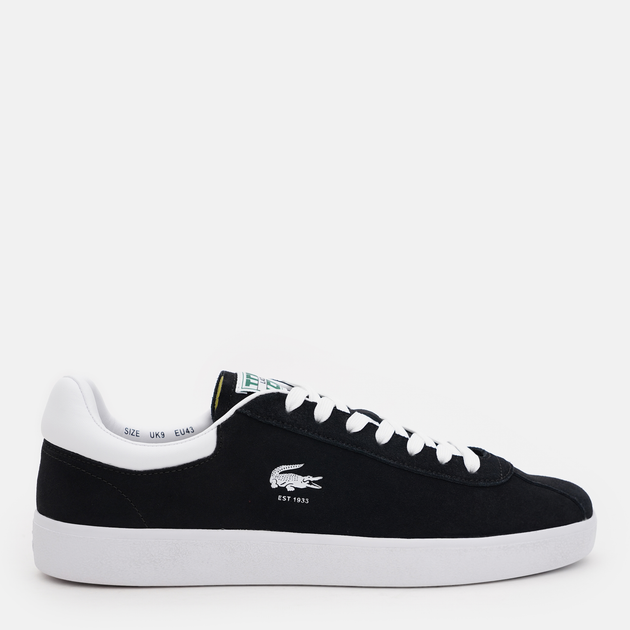 Акція на Чоловічі кеди низькі Lacoste Baseshot 746SMA0065-312 42.5 (T8.5) 26.7 см Blk/Wht від Rozetka