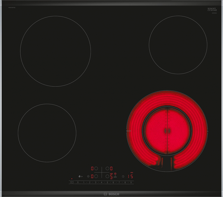 Варильна поверхня електрична Bosch PKF675FP2E - зображення 1