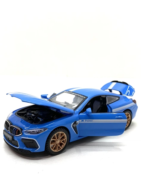 Машинка металлическая Авто Эксперт BMW M8 1:32 открываются двери и багажник Синяя (LF-04412) - изображение 5