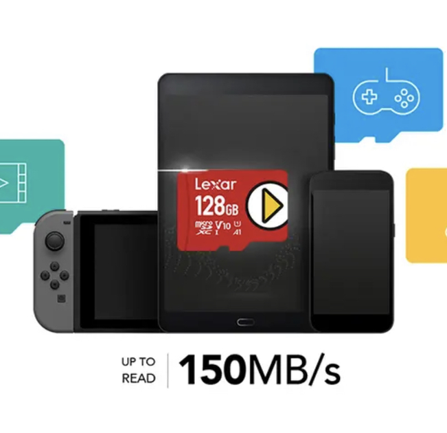 MicroSDXC Карта памяти Lexar PLAY 128Gb C10 A1 V10 U1 - изображение 4