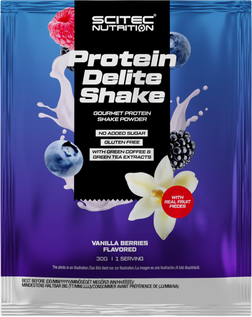 Odżywka Białkowa Scitec Nutrition Protein Delite Shake 30g Wanilia-jagoda (5999100025264) - obraz 1