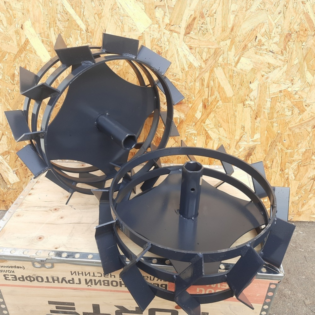 Грунтозачепи 440мм*150мм ступиця 32мм шестигранна для мотоблока (пара ...