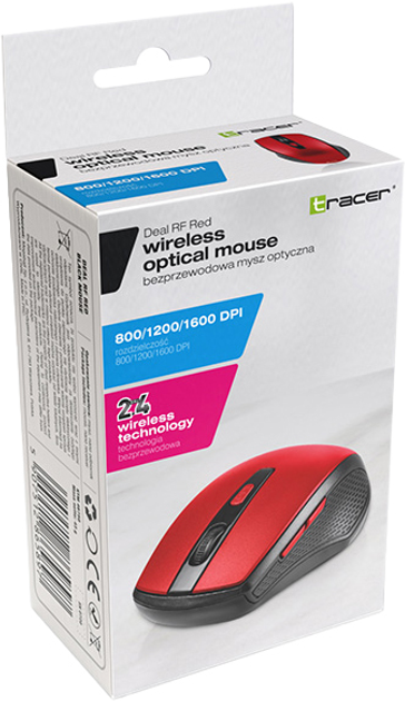 Mysz Tracer Deal RF NANO Czerwony (TRAMYS46750) - obraz 4