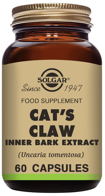 Suplement diety Solgar Cat's Claw Inner Bark Extract 60 kapsułek (33984041134) - obraz 1