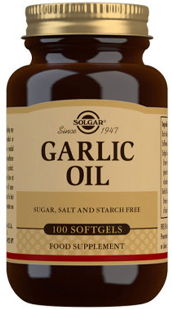 Харчова добавка Solgar Garlic Oil 100 м'яких капсул (33984012202) - зображення 1