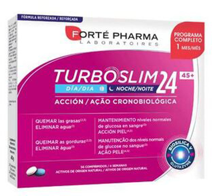 Witaminy Forte Pharma Laboratoires Turboslim 24 45+ 56 tabletek (8470001647450) - obraz 1