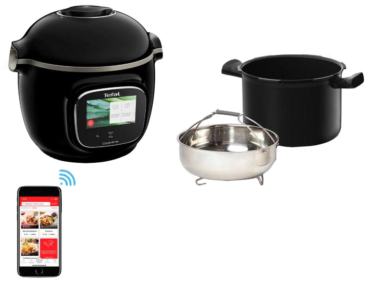 Мультиварка-скороварка TEFAL Cook4me Touch CY912830 - зображення 13