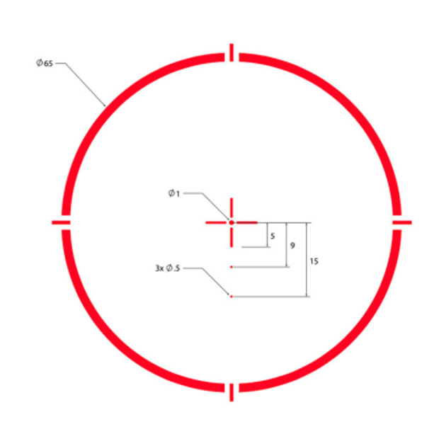 Приціл коліматорний Sig Sauer Romeo 4H RD Ballistic Circle Quadple 0.5 MOA ADJ Graphite (SOR43012) - зображення 2