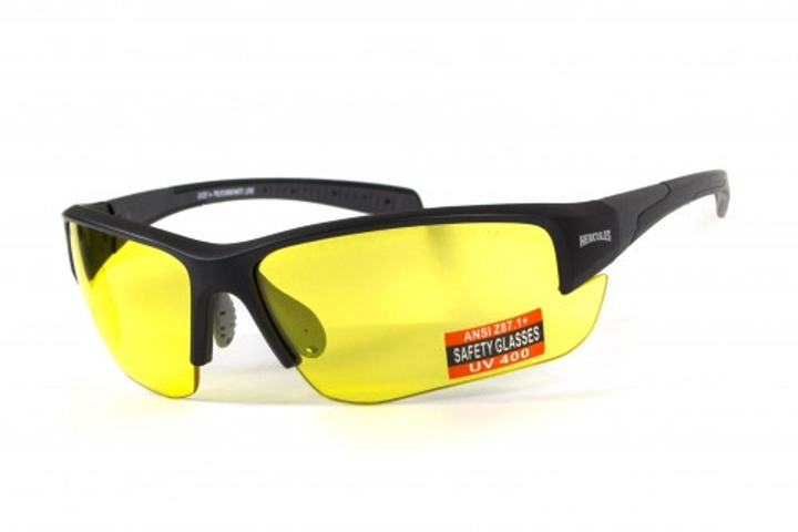 Очки защитные открытые Global Vision Hercules-7 (yellow) желтые - изображение 2