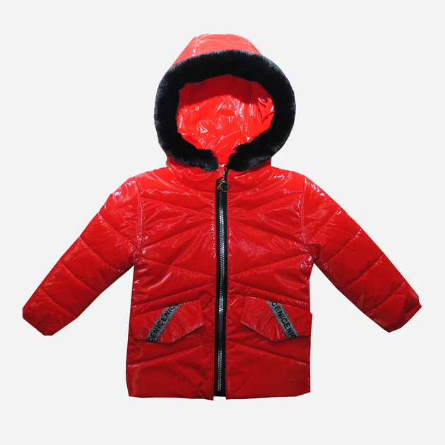 Акція на Дитяча демісезонна куртка для дівчинки Одягайко 22642 92 см Червона від Rozetka