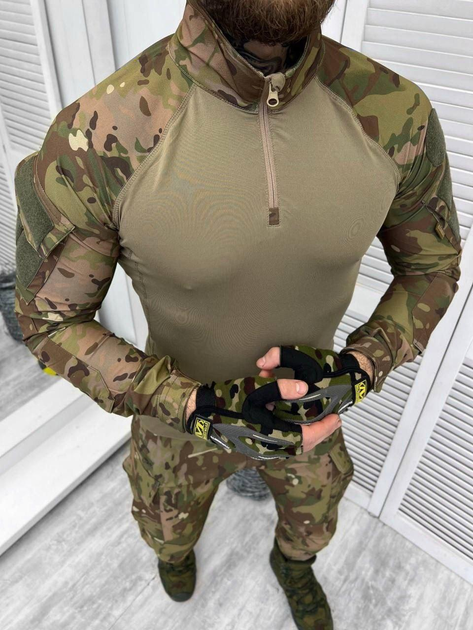 Армейская кофта Убакс, тактическая кофта, Мультикам, размер 3XL - изображение 1