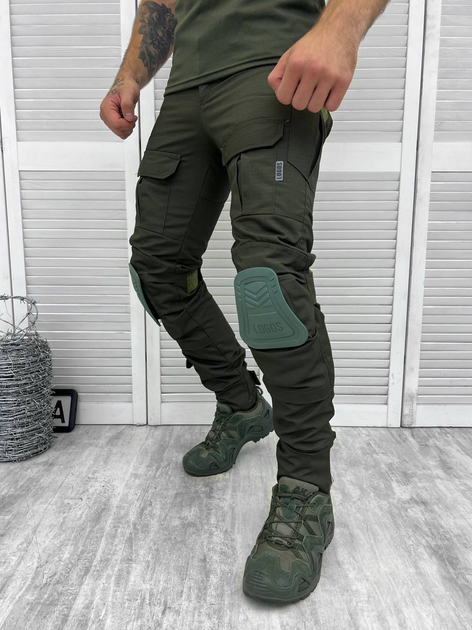Тактические штаны Logos Олива M - изображение 2