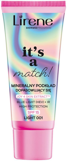 Podkład Lirene It's a Match! Mineral Foundation SPF15 001 Light 30 ml (5900717659117) - obraz 1