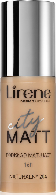 Podkład Lirene City Matt Mattifying Liquid Foundation 204 Natural 30 ml (5900717062047) - obraz 1