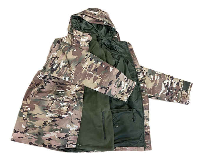 Тактична куртка та флісова кофта, комплект 2в1, Emerson, мультикам, M - зображення 2