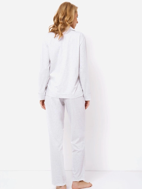 Piżama (koszula + spodnie) Aruelle Charlie pajama long M Biała (5904541432366) - obraz 2