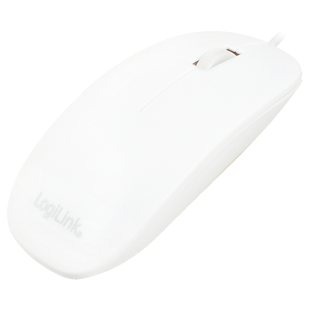 Mysz LogiLink ID0062 Optyczna USB White (4052792007015) - obraz 1