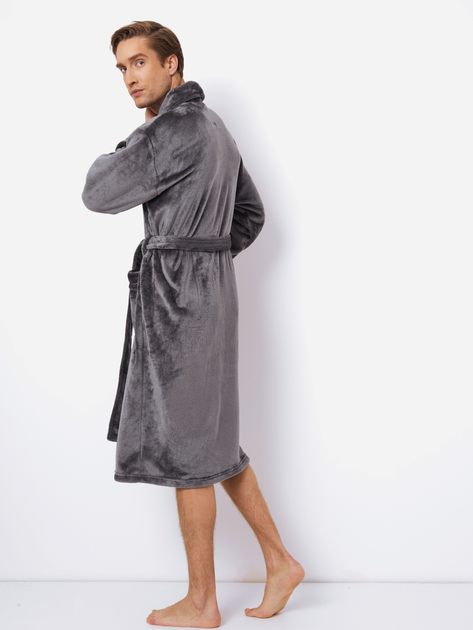 Szlafrok Aruelle Henry bathrobe L Szary (5907479343018) - obraz 2