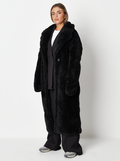 Эко шуба женская Missguided O1448253 34 Черная (DN5059383267376) 