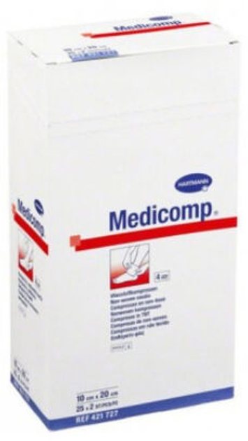 Стерильні пов'язки Hartmann Medicomp Soft 10 x 20 см 25 x 2 шт (4052199208633) - зображення 1