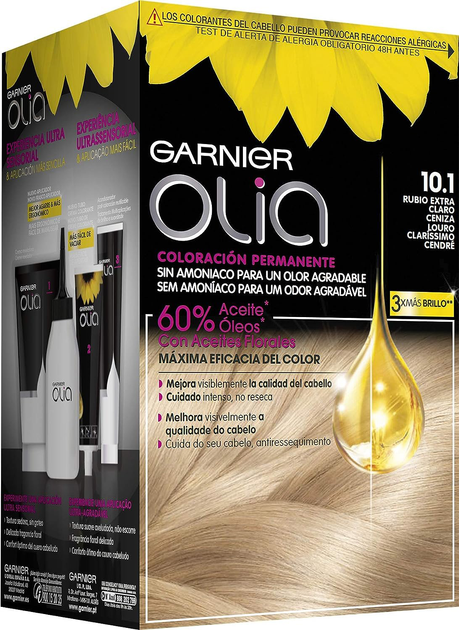 Фарба для волосся Garnier Olia permanentny kolor 10 Extra Light Blonde (3600541235328) - зображення 1