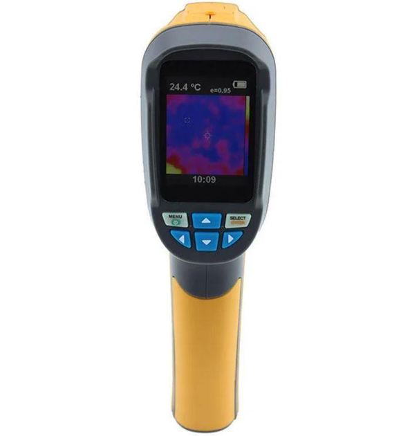 Тепловізор вимірювач температури цифровий з LCD HTi-02 жовтий - зображення 1