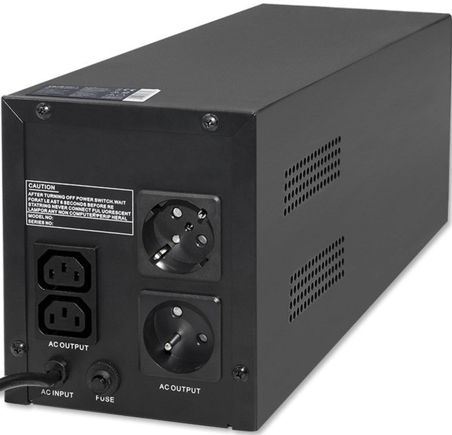 ДБЖ Qoltec Monolith 1500VA 900W (5901878537764) - зображення 3