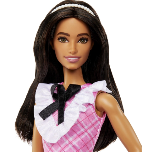 Кукла Barbie "Модница" в розовом платье с жабо (HJT06) - изображение 4