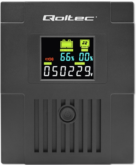 ДБЖ Qoltec Monolith 1500VA 900W LCD USB (5901878537702) - зображення 2