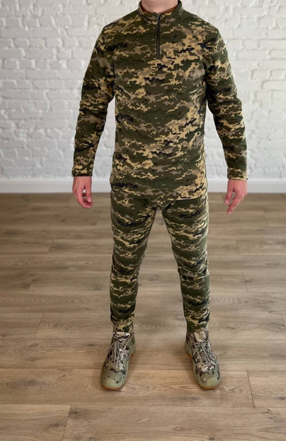 Військово-тактичний костюм пуловер + штани осінній Піксель S - зображення 1