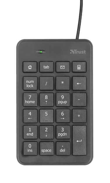 Клавиатура цифровая Trust Xalas USB Numeric Keypad 22221 проводная Черный - изображение 2