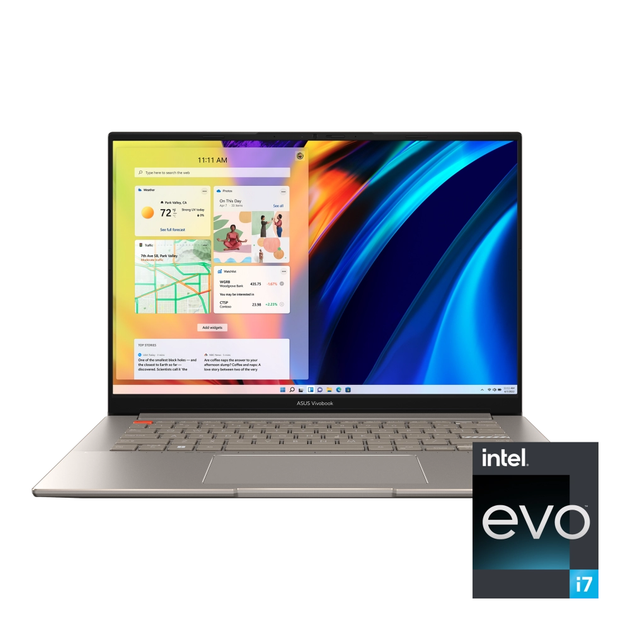 Ноутбук 14.5" ASUS S5402ZA-M9162W OLED 2880x1800/Intel Core i7/16ГБ/1ТБ Сірий - зображення 4