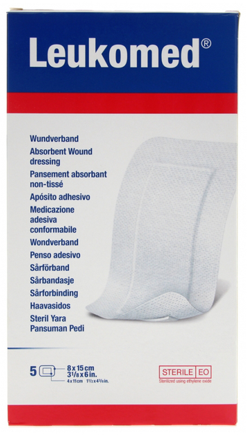 Plastry Bsn Medical Leukomed Postoperative Dressings 8 x 15 cm 5 szt (4042809199505) - obraz 1