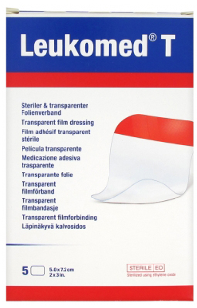 Plastry Bsn Medical Leukomed T Apósito Transparente 5 x 7.2 cm 5 szt (4042809199628) - obraz 1