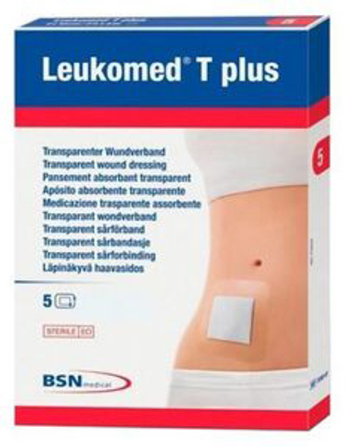 Пластир Bsn Medical Leukomed T Plus Dressings 10 x 30 см 5 шт (4042809205152) - зображення 1