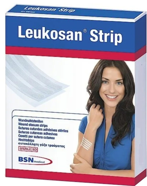 Plastry Bsn Medical Leukosan Strip Apósito 6 x 10 cm 2 szt (4042809390926) - obraz 1